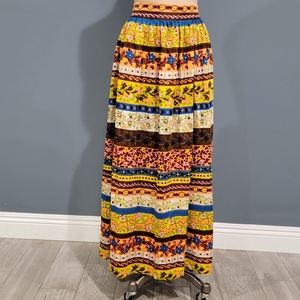 Vintage 70s boho maxi skirt XS/S